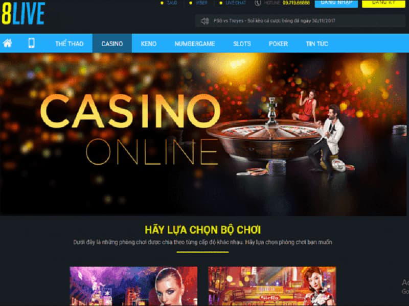 Casino online tại nhà cái 8live