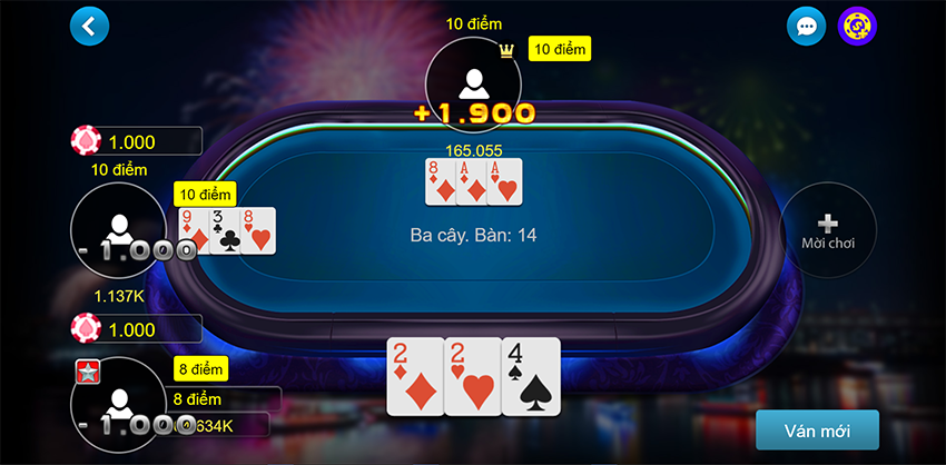 Đánh bài Ba cây – Chơi bài 3 cây online tại Wewin