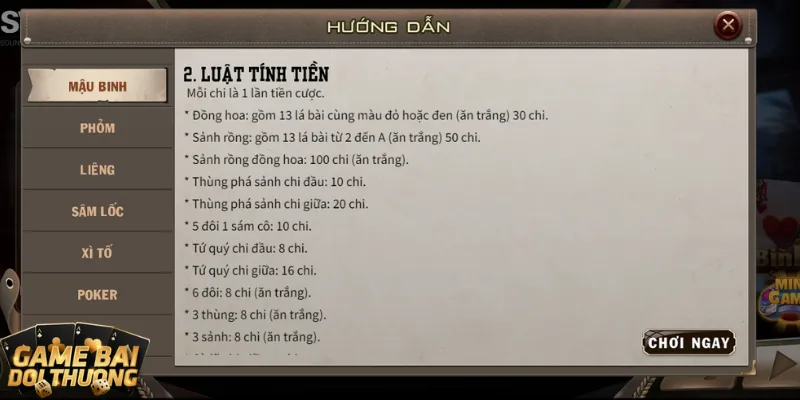 Ăn trắng trong game bài đổi thưởng
