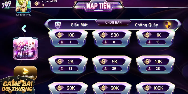 Các thuật ngữ người chơi cần biết trong game bài Mậu Binh