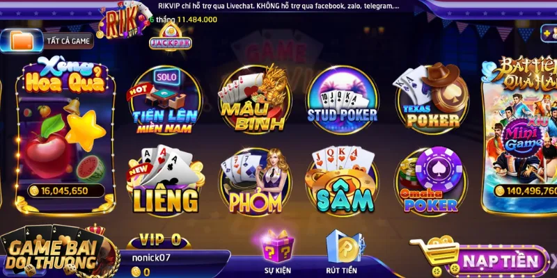 Giới thiệu bài Liêng tại Rikvip