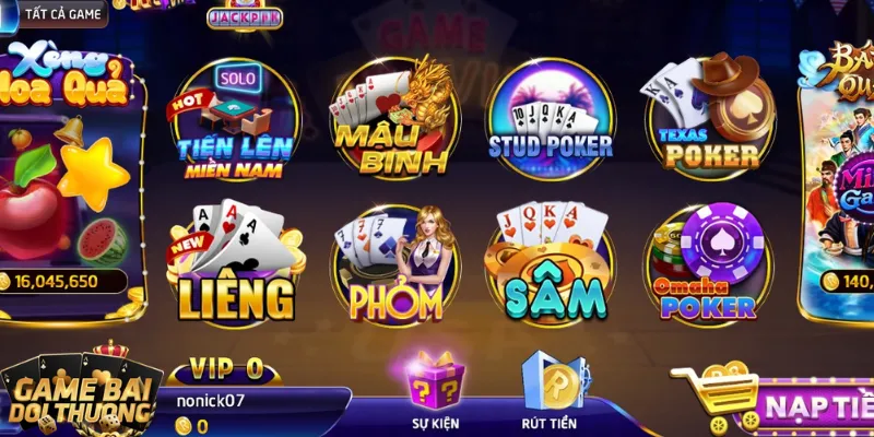 Sâm là game đổi thưởng ăn khách