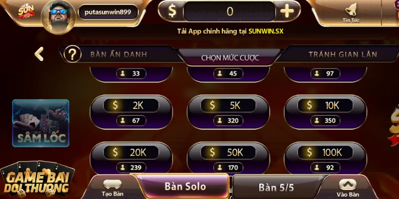 Tổng quan về game bài đổi thưởng Sâm lốc Sunwin 
