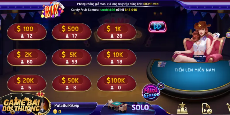 Ưu điểm nổi bật của game bài Tiến miền Nam Rikvip
