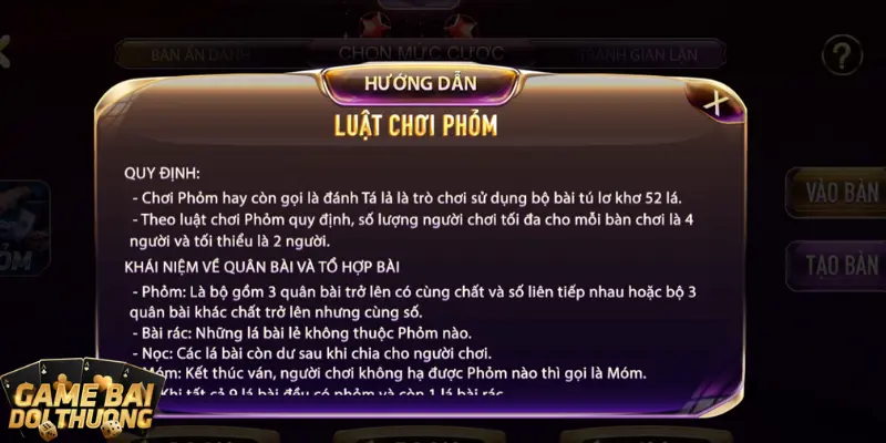 Chiến thuật giúp chơi Phỏm tại Gemwin luôn thắng