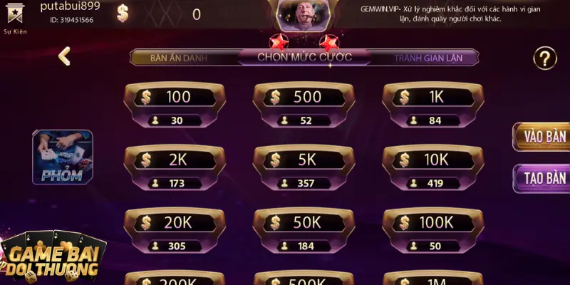 Quy tắc chơi game bài Phỏm tại Gemwin