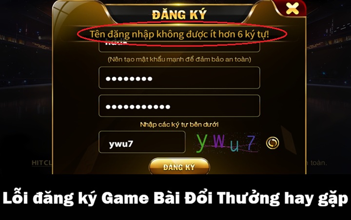 Biện pháp khắc phục lỗi đăng ký Game Bài Đổi Thưởng