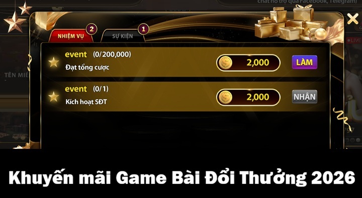 Cách nhận khuyến mãi Game Bài Đổi Thưởng